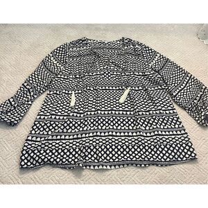 Collective Concepts Ikat Print Pullover Blouse